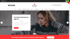 Gilda - Model Agency WordPress CMS Theme