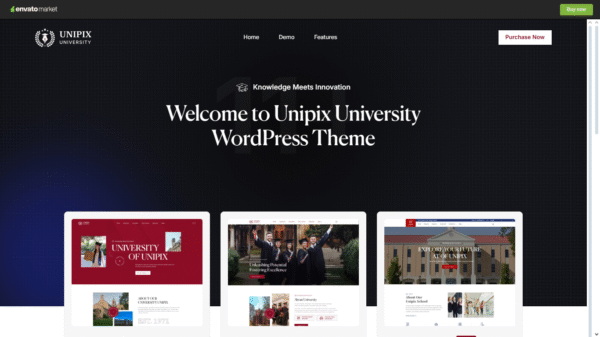 Unipix - University Education WordPress Theme + RTL