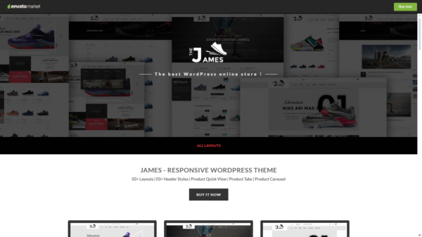 James - Responsive WooCommerce Shoes Theme